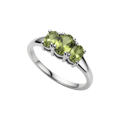 Sterling Silver Peridot Ring