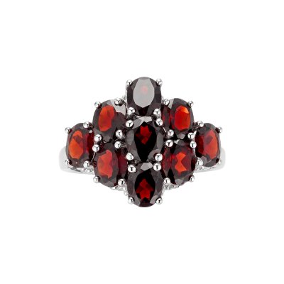 Sterling Silver Garnet Ring