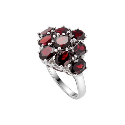 Sterling Silver Garnet Ring