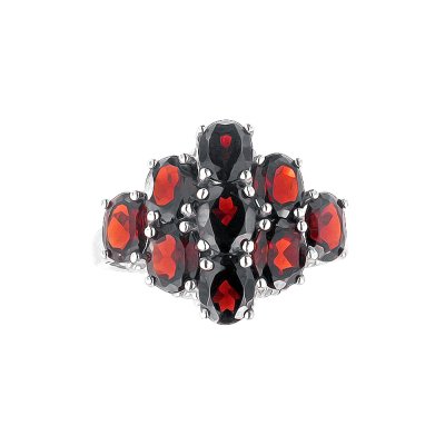 Sterling Silver Garnet Ring