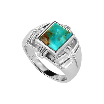 Sterling Silver Turquoise Men's  Ring