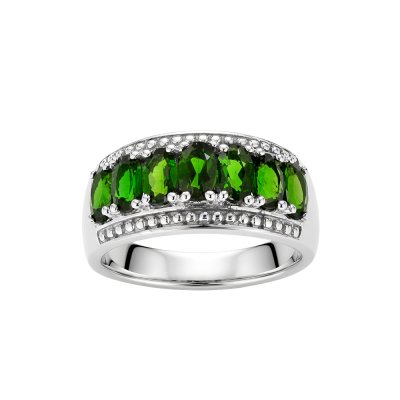 Sterling Silver Chrome Diopside Ring