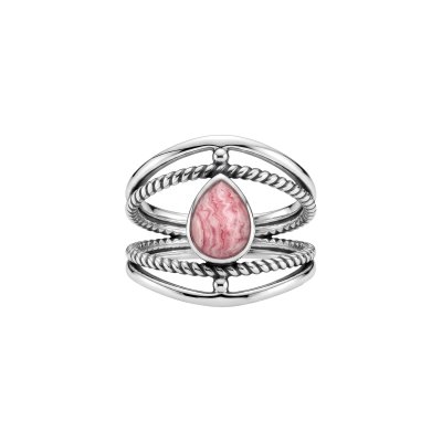 Rhodochrosite Sterling Silver Ring