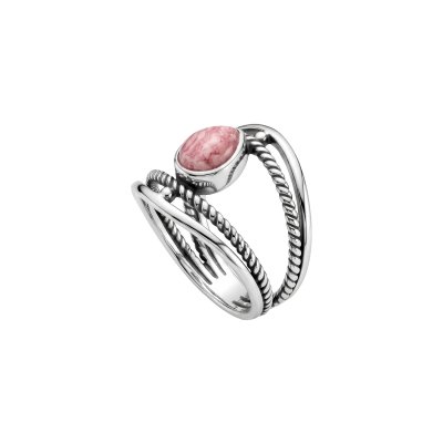 Rhodochrosite Sterling Silver Ring