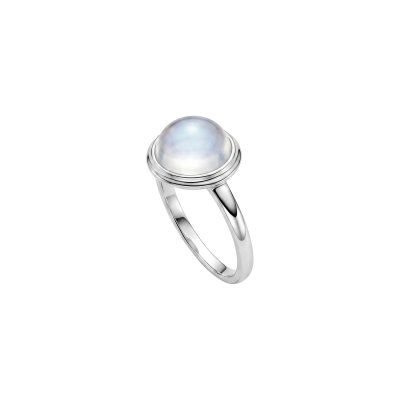 Rainbow Moonstone Sterling Silver Ring