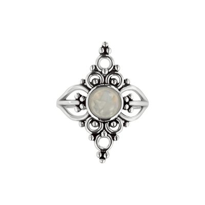 Sterling Silver Rainbow Moonstone Ring