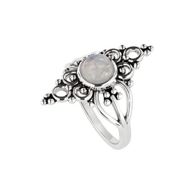 Sterling Silver Rainbow Moonstone Ring