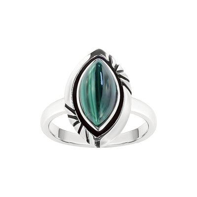 Sterling Silver Malachite Ring
