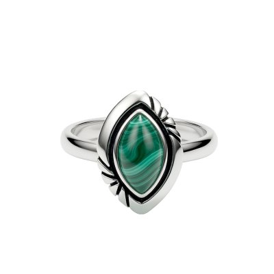 Sterling Silver Malachite Ring