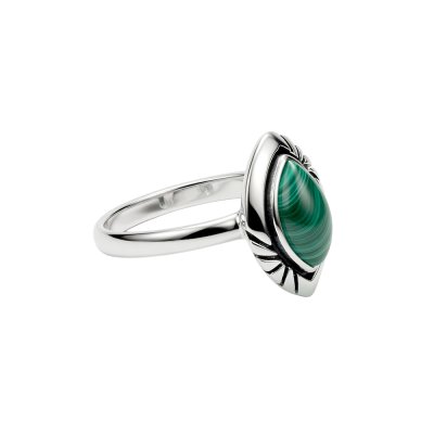 Sterling Silver Malachite Ring