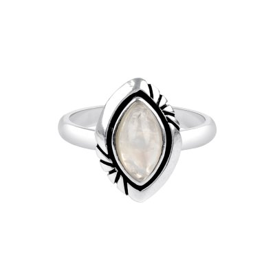 Sterling Silver Rainbow Moonstone  Ring