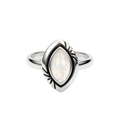 Sterling Silver Rainbow Moonstone  Ring