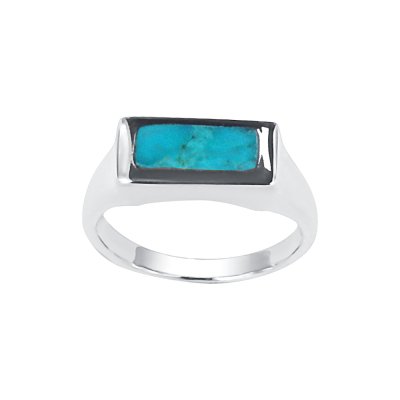 Sterling Silver Larimar Ring