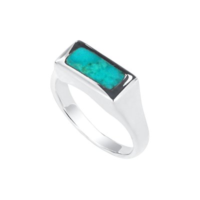 Sterling Silver Larimar Ring