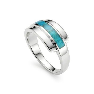Sterling Silver Inlay Turquoise Ring