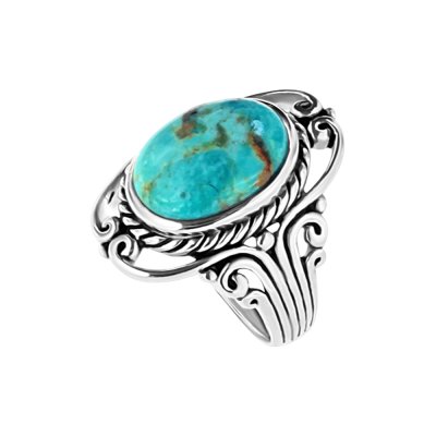 Sterling Silver Inlay Turquoise Ring