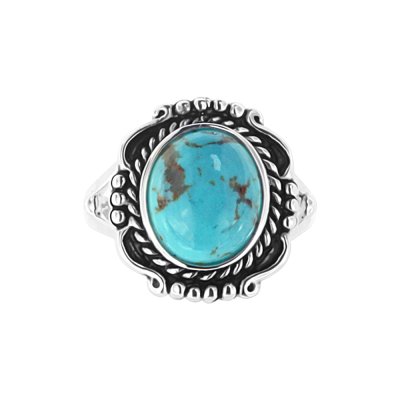 Sterling Silver Kingman Turquoise Ring