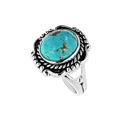 Sterling Silver Kingman Turquoise Ring