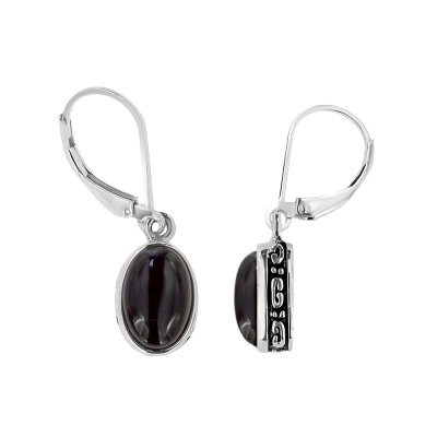 Sterling Silver Black Onyx Earrings