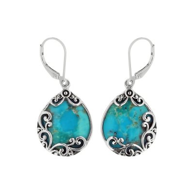 Sterling Silver Turquoise Turquoise Earrings