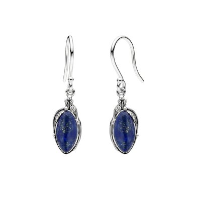 Sterling Silver Turquoise Leaf  Earrings