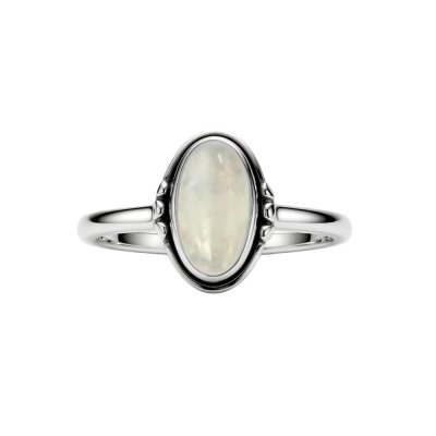 Sterling Silver Rainbow Moonstone Rig