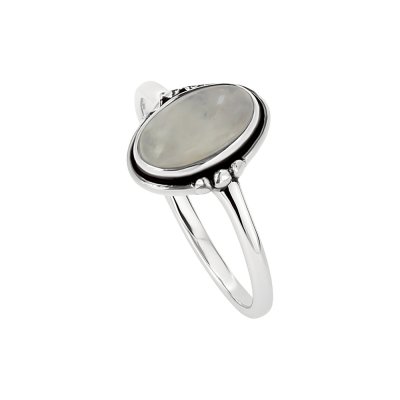 Sterling Silver Rainbow Moonstone Rig
