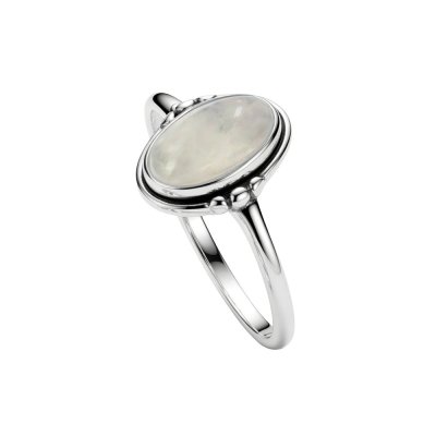 Sterling Silver Rainbow Moonstone Rig