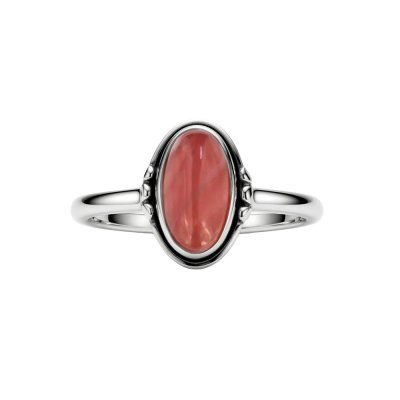 Sterling Silver Rhodochrosite Ring