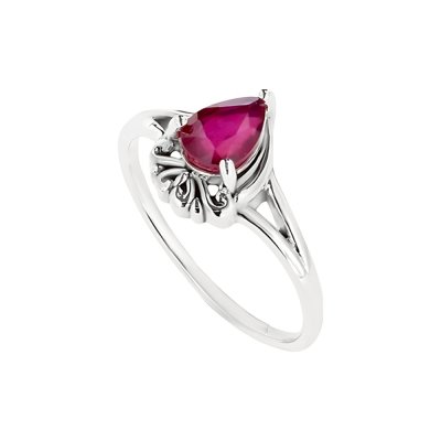 Sterling Silver Ruby Ring