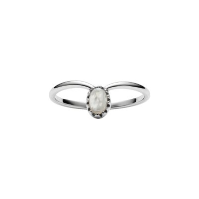 Sterling Silver Rainbow Moonstone Ring