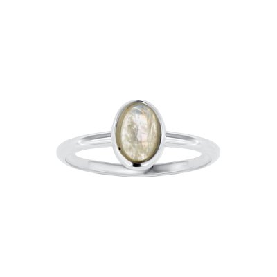 Sterling Silver Rainbow Moonstone Ring