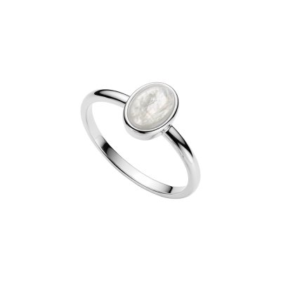 Sterling Silver Rainbow Moonstone Ring