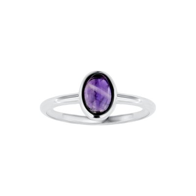 Sterling Silver African Amethyst Ring