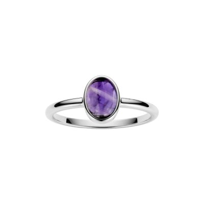 Sterling Silver African Amethyst Ring