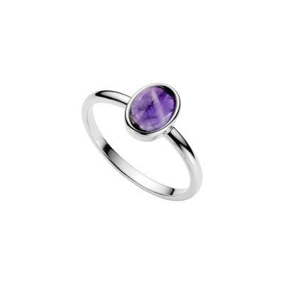 Sterling Silver African Amethyst Ring