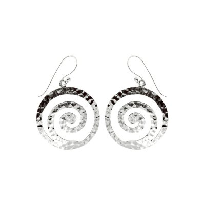 Sterling Silver Spiral Earrings