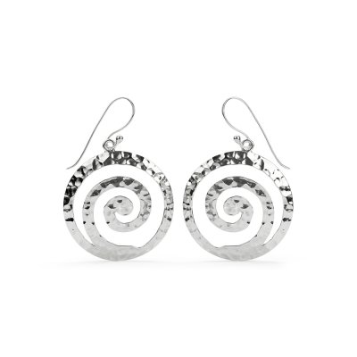 Sterling Silver Spiral Earrings