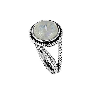 Sterling Silver Rainbow Moonstone Ring