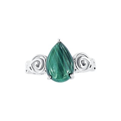 Sterling Silver Malachite Ring