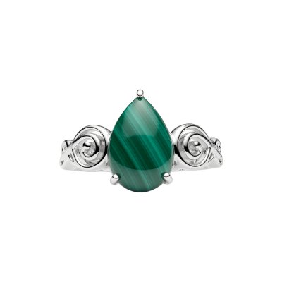 Sterling Silver Malachite Ring