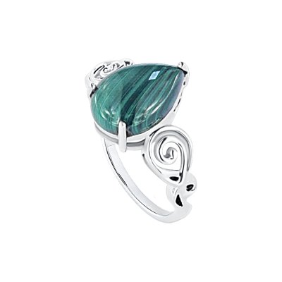 Sterling Silver Malachite Ring