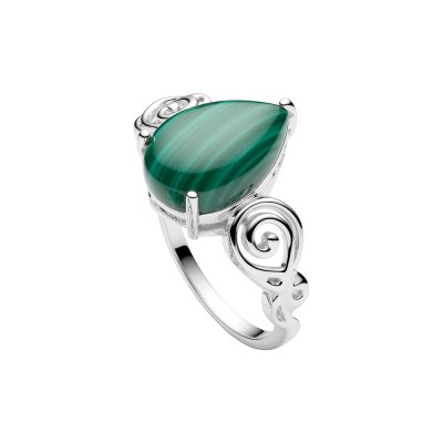 Sterling Silver Malachite Ring