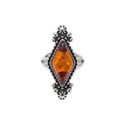 Sterling Silver Baltic Amber Ring