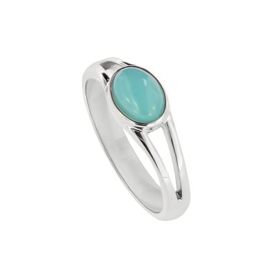 Sterling Silver Larimar Ring