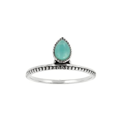 Sterling Silver Larimar Ring