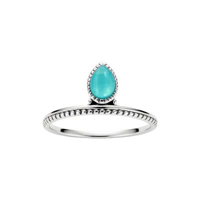 Sterling Silver Larimar Ring
