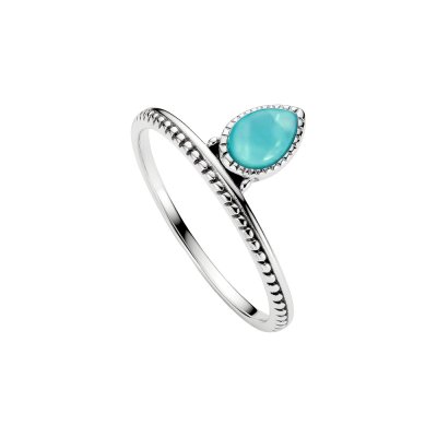Sterling Silver Larimar Ring