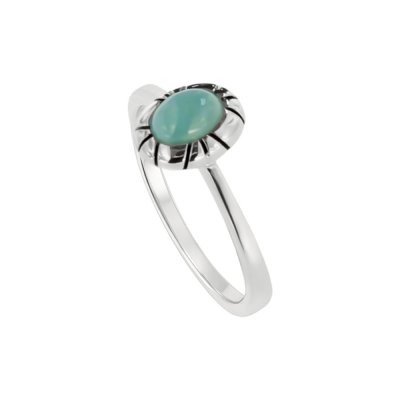 Sterling Silver Larimar Ring