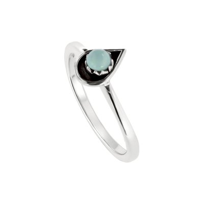 Sterling Silver Larimar Ring